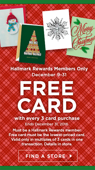 Free Card with every 3 card purchases
