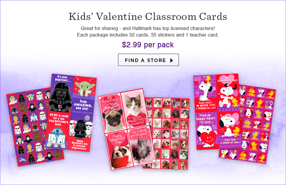 Kids’ Valentine Classroom Cards