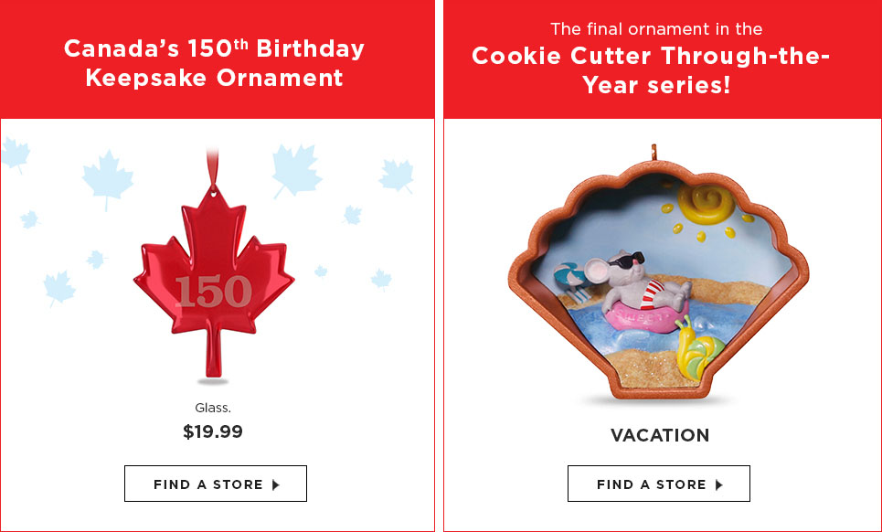 Canada’s 150th Birthday - Keepsake Ornament / The final ornament in the Cookie Cutter Through-the-Year series!