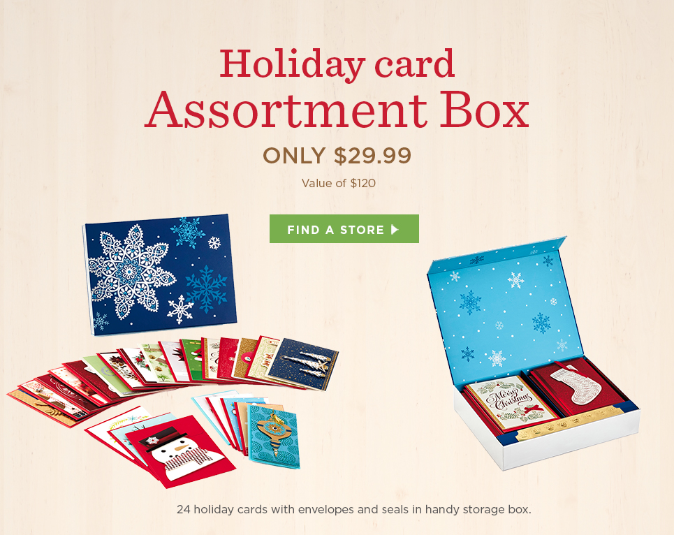 Holiday card Assortment Box ONLY $29.99