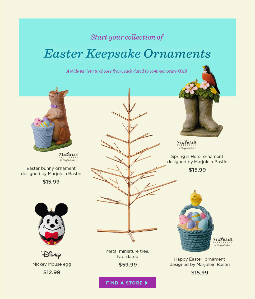 Easter Keepsake ornaments - Starting at $12.99 each