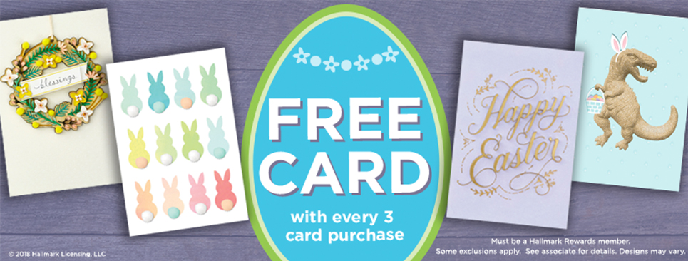 Free Card with every 3 card purchase
