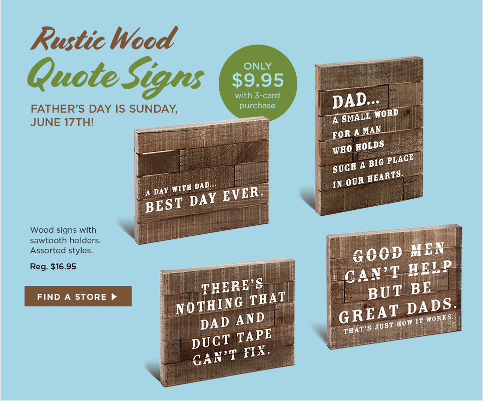 Rustic Wood Quote Signs