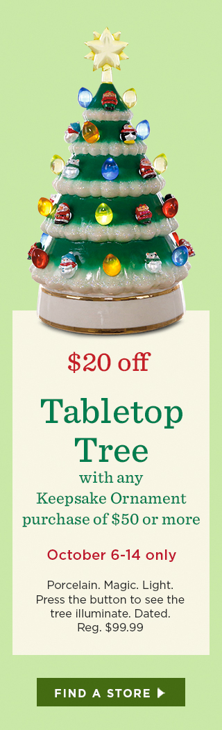 $20 off Porcelain Tabletop Tree