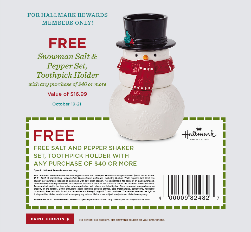 Free Snowman Salt & Pepper Set, Toothpick Holder